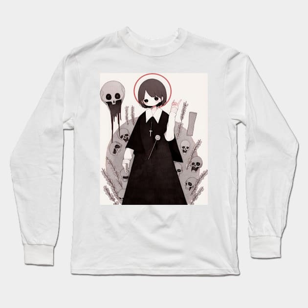 Satanic Priestess Long Sleeve T-Shirt by Sheptylevskyi